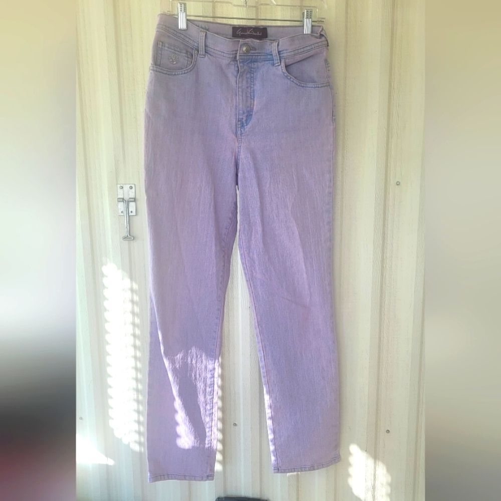 Gloria Vanderbilt Lavender Jeans women's 8 waist 29.